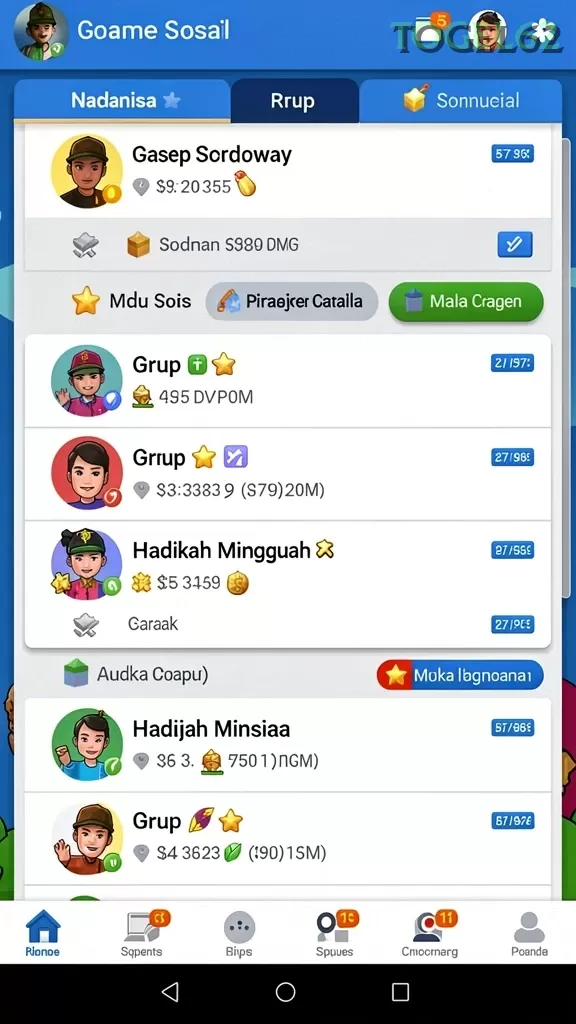 Cuplikan layar RP886 — halaman utama