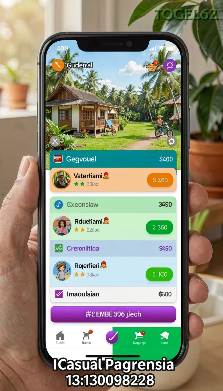 Cuplikan layar NUTS777 — menu navigasi